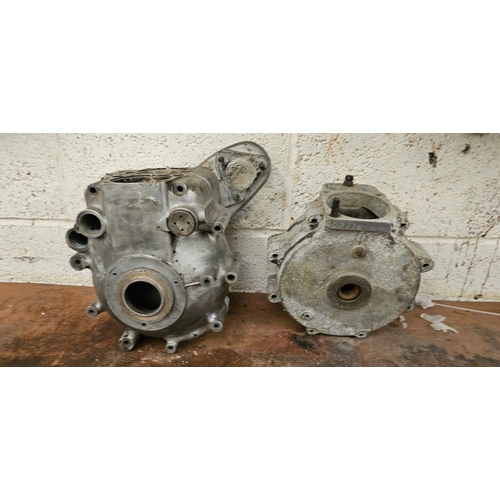 150 - A 1961 Matchless G12CS pair of crankcases, X 4675 and a single cylinder pair of cases, C 1775 (2)