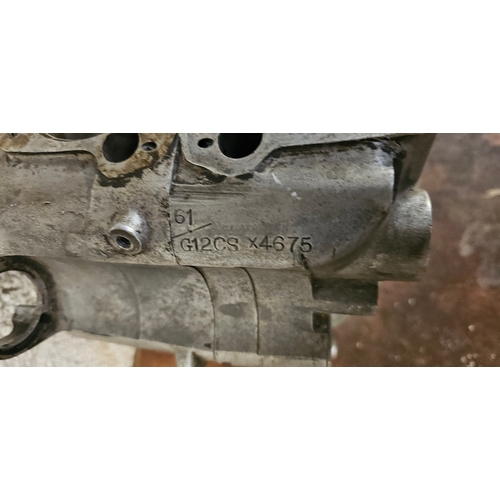 150 - A 1961 Matchless G12CS pair of crankcases, X 4675 and a single cylinder pair of cases, C 1775 (2)