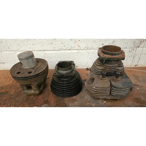 153 - Two x Ariel barrels and a Norton barrel (3)