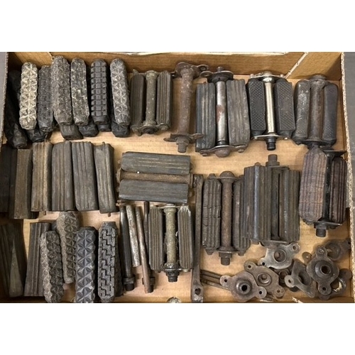 167 - A quantity of motorcycle pedals, rubbers and spare parts.