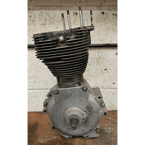 173 - A Norton ES2 500cc engine, number 41053, G4, together with Ariel wheel and brake plates