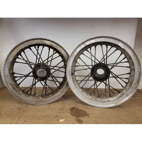 176 - A pair of 12 inch spoked 