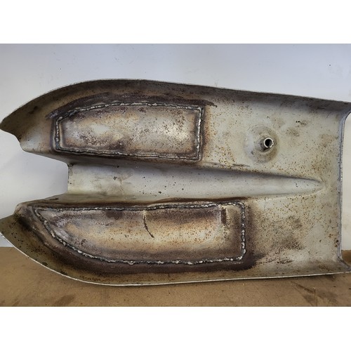 178 - Two steel motorcycle petrol tanks