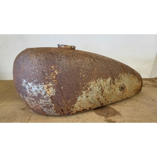 178 - Two steel motorcycle petrol tanks