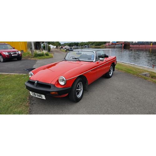 264 - 1976 MGB 1798cc. Registration number CIB 1146. VIN number GHN5 397442G. Engine number 48G733ER 78980... 