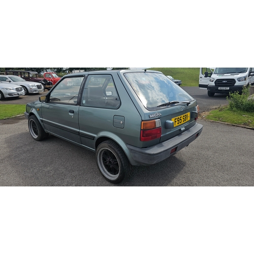266 - 1988 Nissan Micra GSX automatic, 988cc. Registration number F95 SBV. VIN number JN1000K10U0473787. E... 