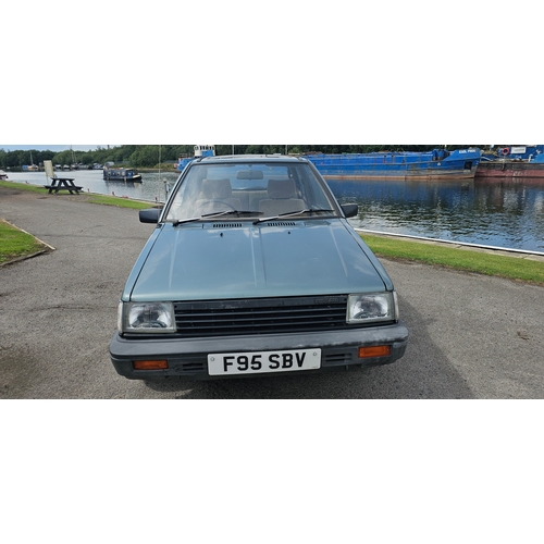 266 - 1988 Nissan Micra GSX automatic, 988cc. Registration number F95 SBV. VIN number JN1000K10U0473787. E... 