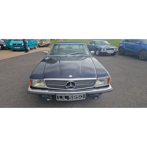 269 - 1980 Mercedes Benz 350 SL automatic R107, 3,499cc. Registration number LIL 5850. VIN number WDB107 0... 