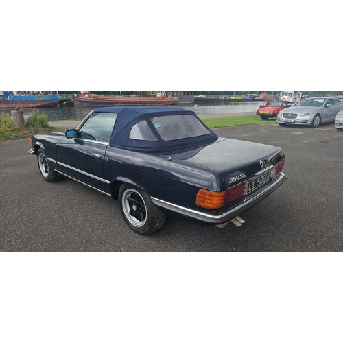 269 - 1980 Mercedes Benz 350 SL automatic R107, 3,499cc. Registration number LIL 5850. VIN number WDB107 0... 