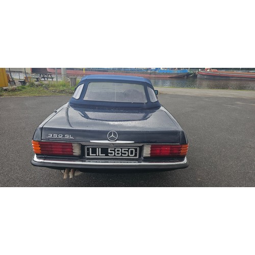 269 - 1980 Mercedes Benz 350 SL automatic R107, 3,499cc. Registration number LIL 5850. VIN number WDB107 0... 