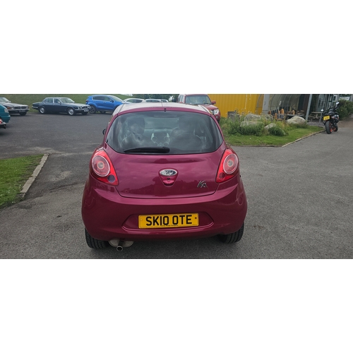 270 - 2010 Ford KA Zetec, 1242cc. Registration number SK10 OTE. VIN number WFOUXXLTRUAL51535. Engine numbe... 