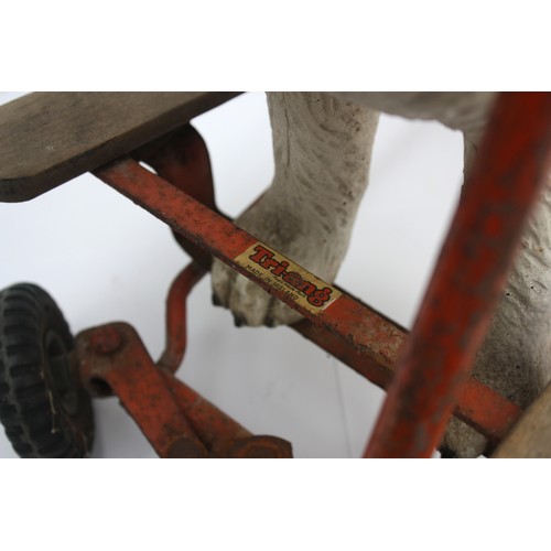 58 - A 1950s Triang push and ride along toy, modelled after a Saint Bernard dog.