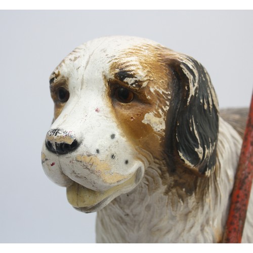 58 - A 1950s Triang push and ride along toy, modelled after a Saint Bernard dog.