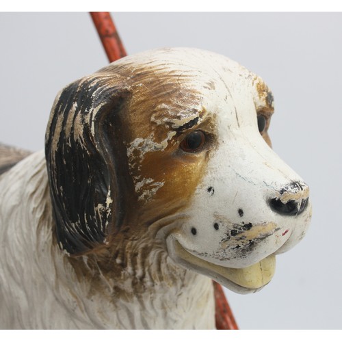 58 - A 1950s Triang push and ride along toy, modelled after a Saint Bernard dog.