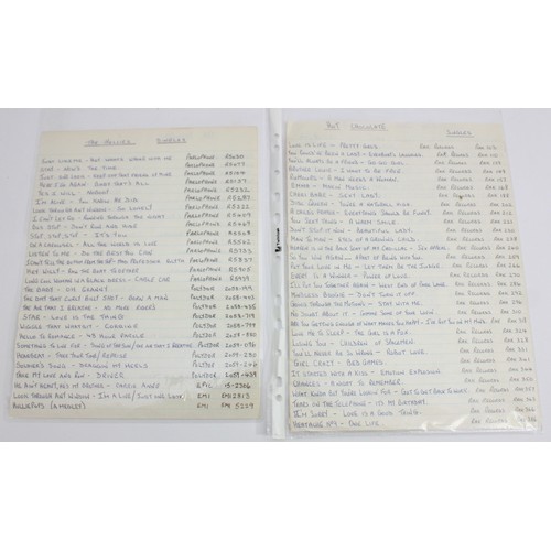 138 - A Large collection of Vinyl singles along with some Bad Company LP's to include artists, The Rolling... 