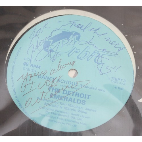 138 - A Large collection of Vinyl singles along with some Bad Company LP's to include artists, The Rolling... 