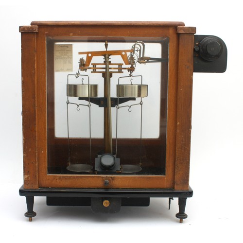 A set of early electric Stanton analytical balance scales, model A.D.2 ...