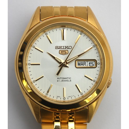 Jewels Gold Plated Seiko Automatic Jewels Vintage SEIKO  display picture 1