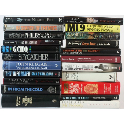 Twenty-two hardback spy biography books, first editions. Titles to ...