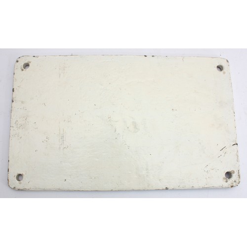 21 - A rectangular cast iron L.S.W.R bridge plate 20