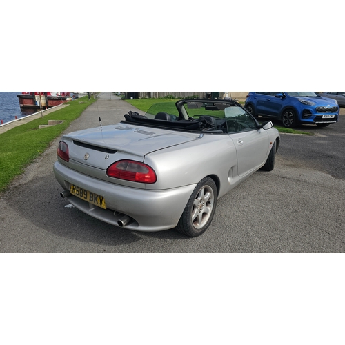 458 - 1997 MGF, 1796 cc. Registration number R589 BKV.
Sold with the green new keepers slip.
Mileage 88,89... 