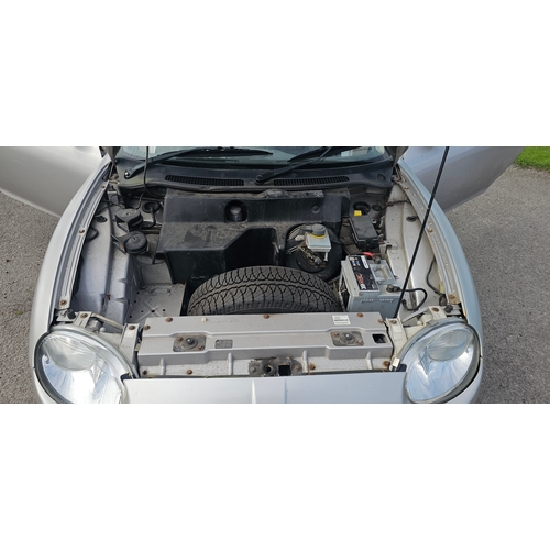 458 - 1997 MGF, 1796 cc. Registration number R589 BKV.
Sold with the green new keepers slip.
Mileage 88,89... 