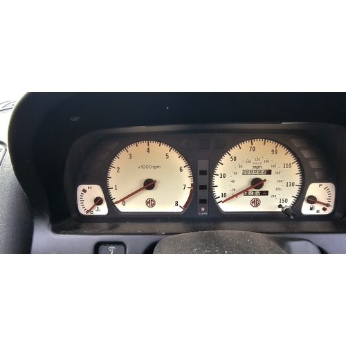 458 - 1997 MGF, 1796 cc. Registration number R589 BKV.
Sold with the green new keepers slip.
Mileage 88,89... 