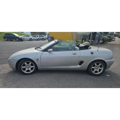 458 - 1997 MGF, 1796 cc. Registration number R589 BKV.
Sold with the green new keepers slip.
Mileage 88,89... 
