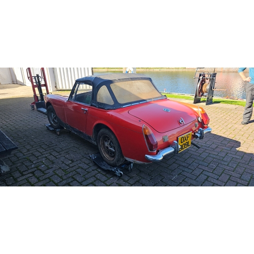 461 - 1972 MG Midget, 1275cc, project. Registration number OXF 809L. Chassis number GAN5 121551 G. Engine ... 