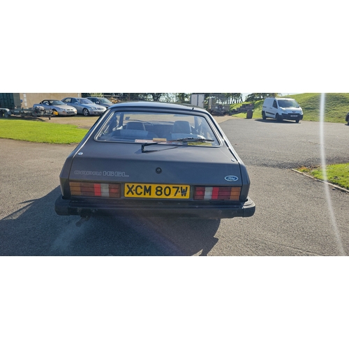460 - 1980 Ford Capri 1.6 GL, 1593cc. Registration number XCM 807W. VIN number GAECAE078830. Engine number... 