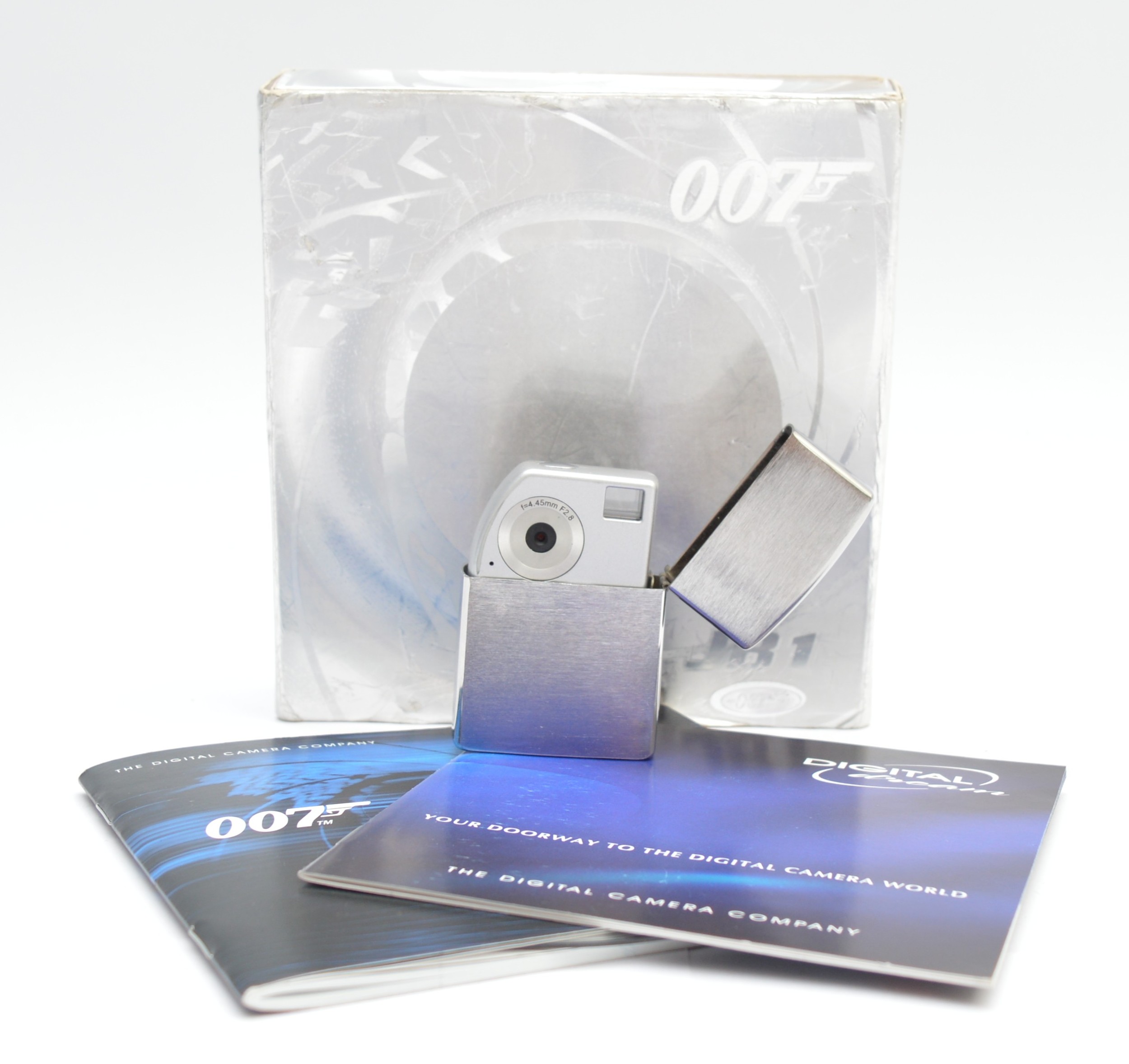 A James Bond JB1 007 digital spy camera, in the form of a Zippo lighter ...