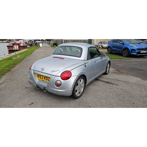 453 - 2003 Daihatsu Copen Coupe, 659cc. Registration number YR53 KDZ. VIN number JDAL880K001000346.
Sold w... 