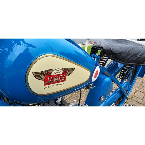 1950 James Comet RAF replica, 98cc. Registration number WXS 306