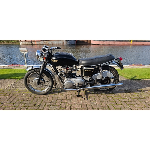 508 - 1960 Triumph 6T Thunderbird, 650cc. Registration number 805 XWG (non transferrable). Frame number 49... 