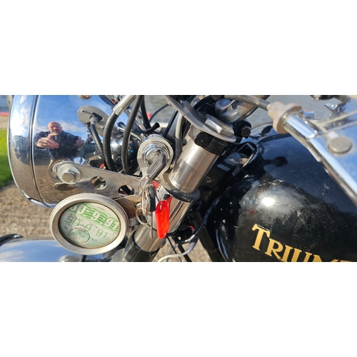 508 - 1960 Triumph 6T Thunderbird, 650cc. Registration number 805 XWG (non transferrable). Frame number 49... 