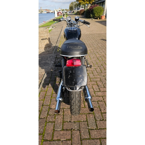 508 - 1960 Triumph 6T Thunderbird, 650cc. Registration number 805 XWG (non transferrable). Frame number 49... 