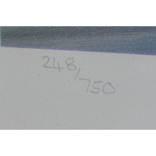 10 - Michael Goodliff limited edition print, 248/750,  Nigel Mansell and Ayrton Senna, signed in pencil b... 