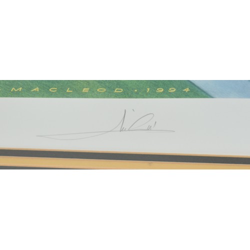 16 - Mario Andretti, 1978 World Champion limited edition print, by Gavin Macleod, signed in pencil by bot... 