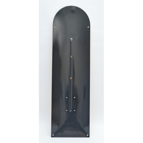 35 - Lotus World Champions, domed enamelled thermometer sign, lacking the glass tube, 74 x 21cm