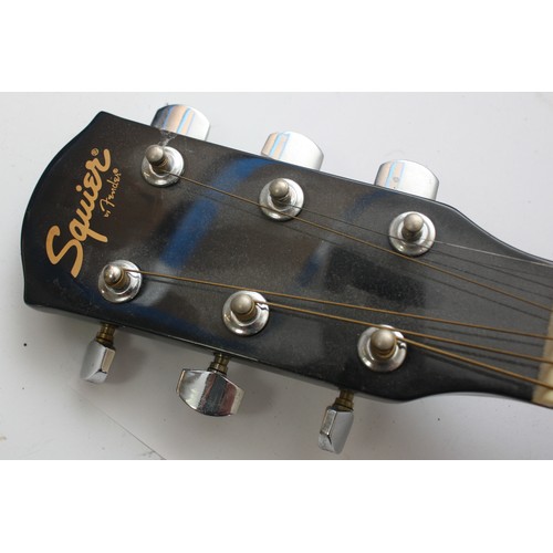 27 - A Fender Squire acoustic guitar.