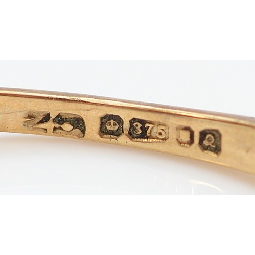 52 - A 9ct gold diamond dress ring, P, 2g, with a 9ct gold  gemset dress ring, London 1990, several setti... 