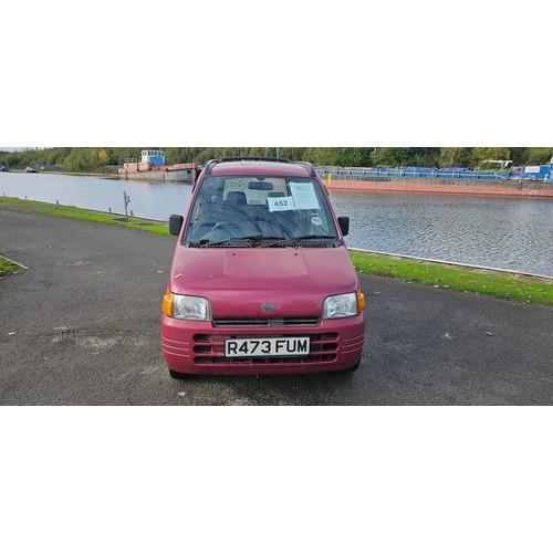 452 - 1997 Daihatsu Move, 847cc, automatic. Registration number R473 FUM. VIN number TBC.
Sold with the V5... 