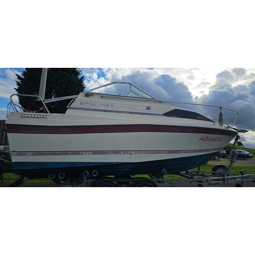 471 - Bayliner Ciera 2655 cruiser, c.1985. Hull ID BL2B87SJA585. Four berth weekend cruiser. With inboard ... 