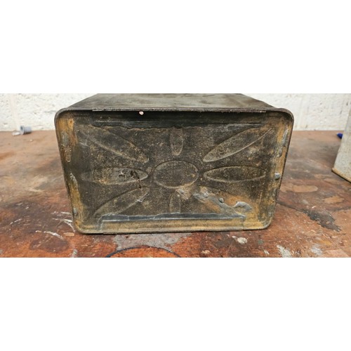 46 - A Shell Aviation Spirit can with Bowley cap and a Regal petrol can with Pratts cap (2)