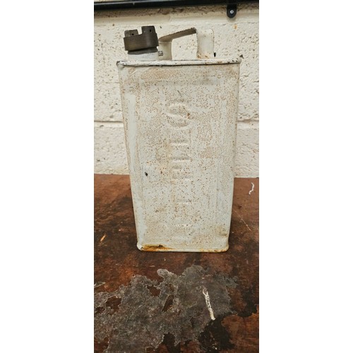 46 - A Shell Aviation Spirit can with Bowley cap and a Regal petrol can with Pratts cap (2)