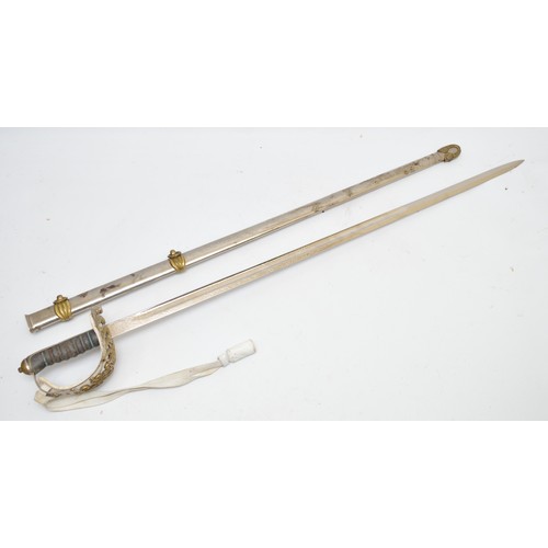 290 - A early 20th Century Wilkinson 1892 pattern Household Cavalry sword, with Edward VII crest, patented...