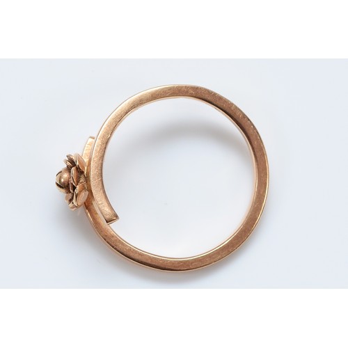 6 - A 9ct gold, possibly Austrian, rose design dress ring, O, 3g

Sold on behalf of Monkey World, Dorset... 