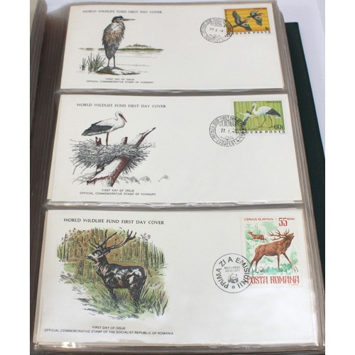 The Official Collection of World Wildlife F.D.C. in presentation album ...