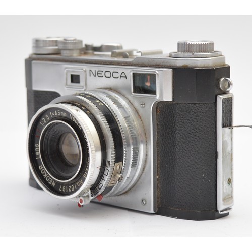 A Neoca 35 III S 35mm rangefinder camera, 1958, Japan, in leather