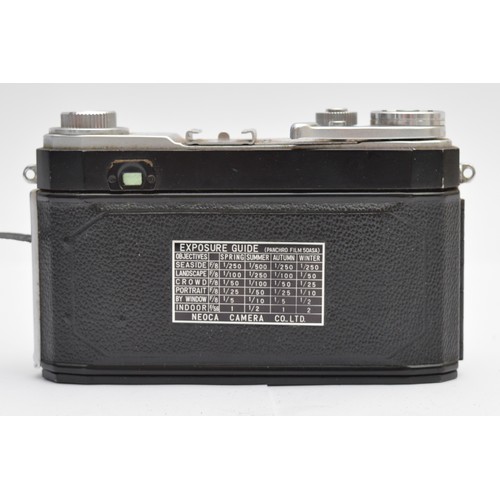 A Neoca 35 III S 35mm rangefinder camera, 1958, Japan, in leather